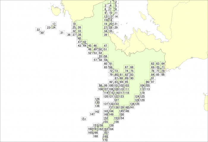 長崎市津波災害警戒区域図郭