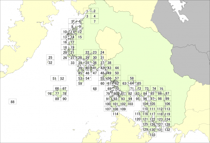 佐世保市 津波災害警戒区域図郭(本土)
