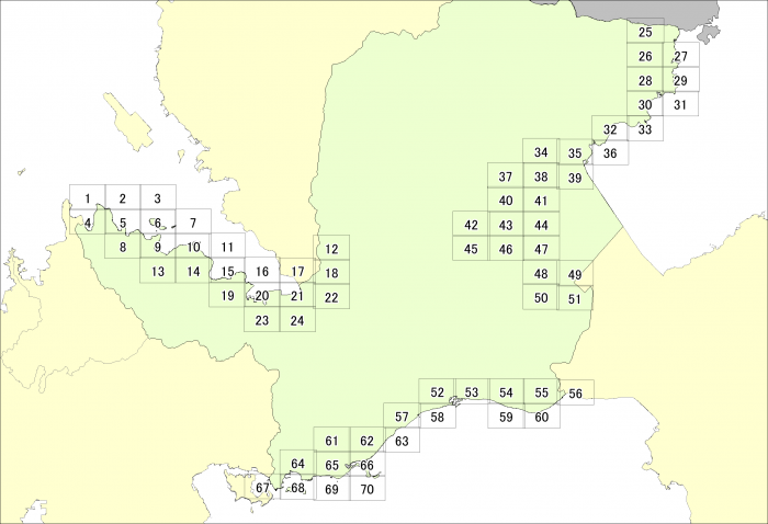 津波災害警戒区域図郭(諫早市)