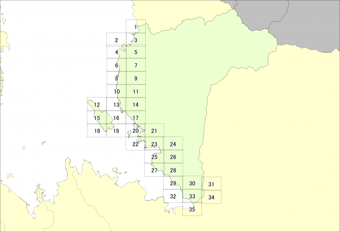 津波災害警戒区域図郭(大村市)