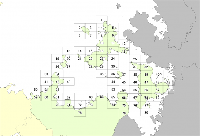 津波災害警戒区域図郭(松浦市)