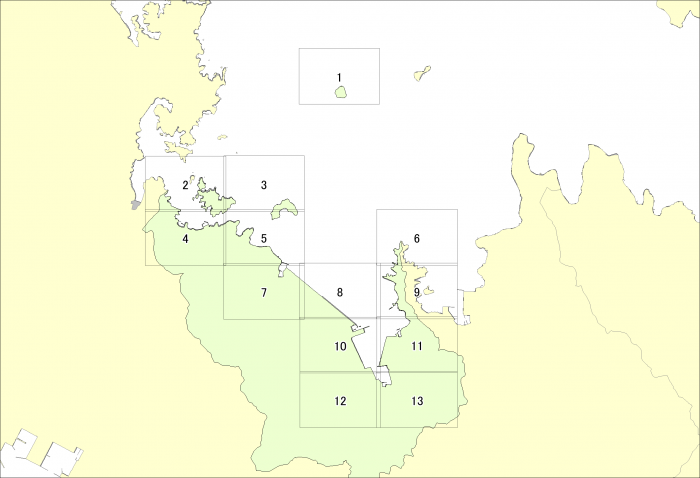 津波災害警戒区域図郭(時津町)