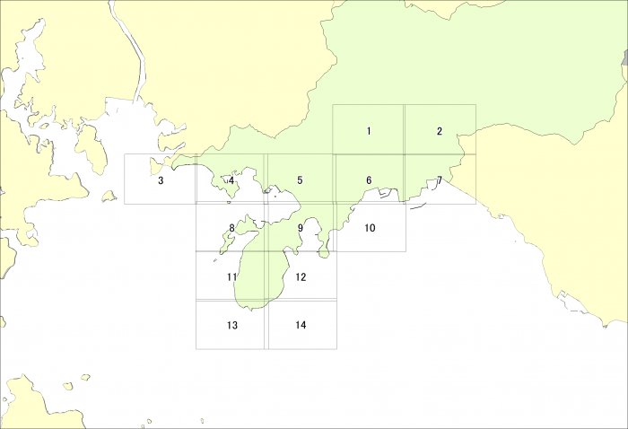 津波災害警戒区域図郭(川棚町)