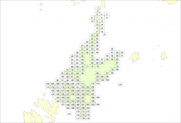 津波災害警戒区域図郭(新上五島町)