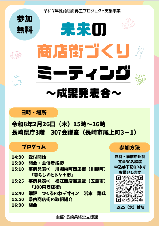 未来の商店街づくりミーティング成果発表会